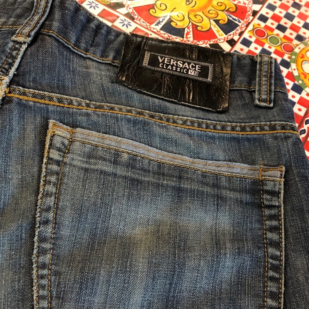 Versace Classic Men's Dark Blue Denim Jeans